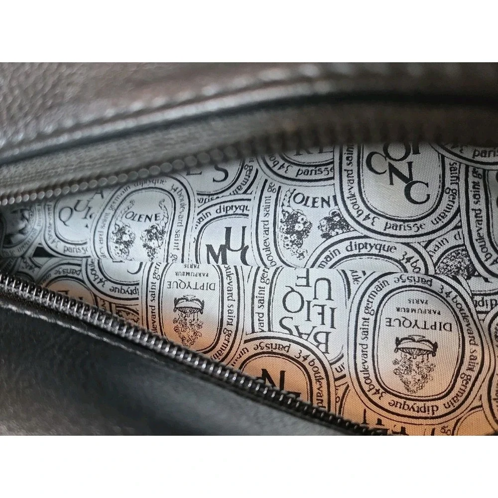 Diptyque Paris Qatar Airways Cosmetic Toiletries Leather Travel Bag Clutch 6.5